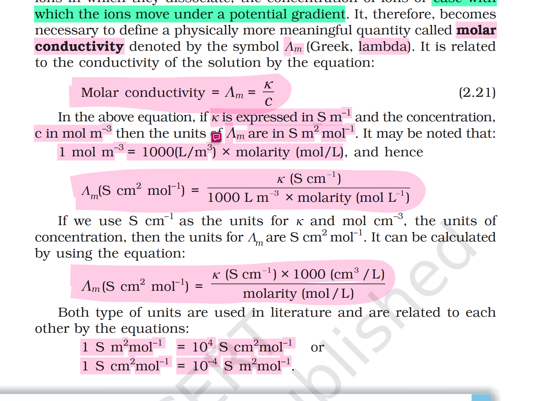 [Eletrochem] Help me understand molar conducitvity