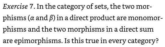 Products, sums, and their morphisms