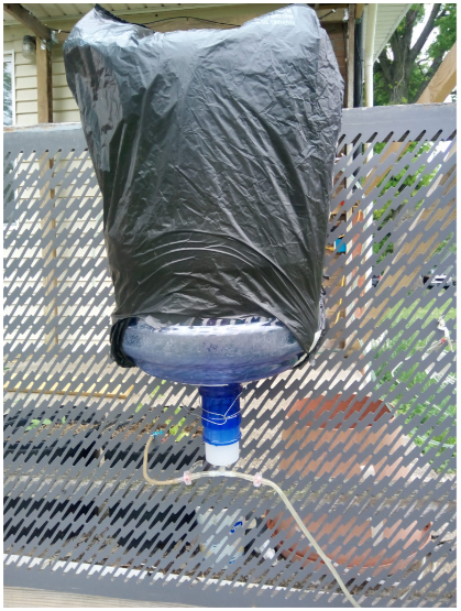 Pumping attempt by solar-pneumatics...