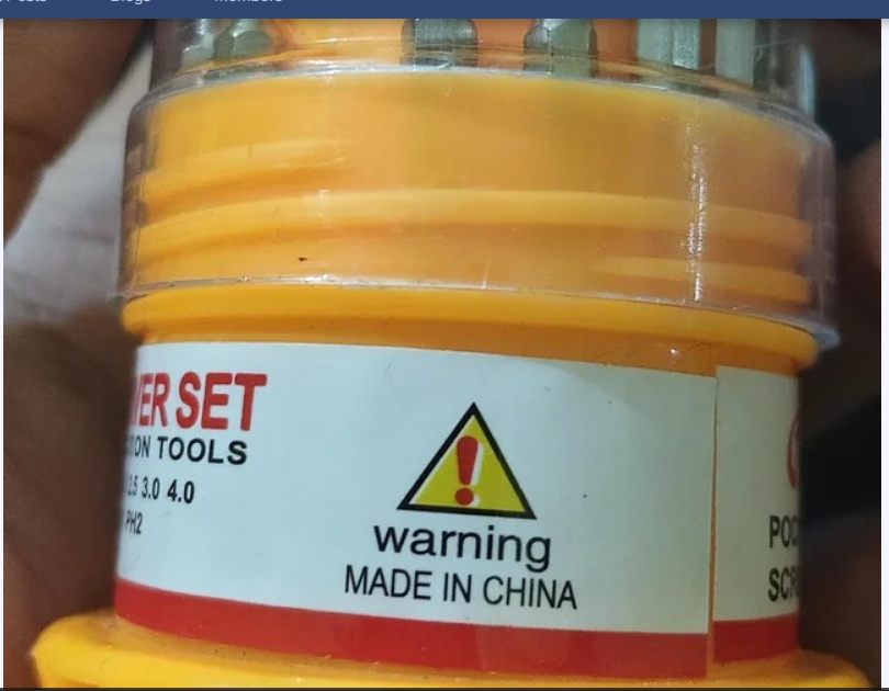 A bit of honesty in chinese tools...